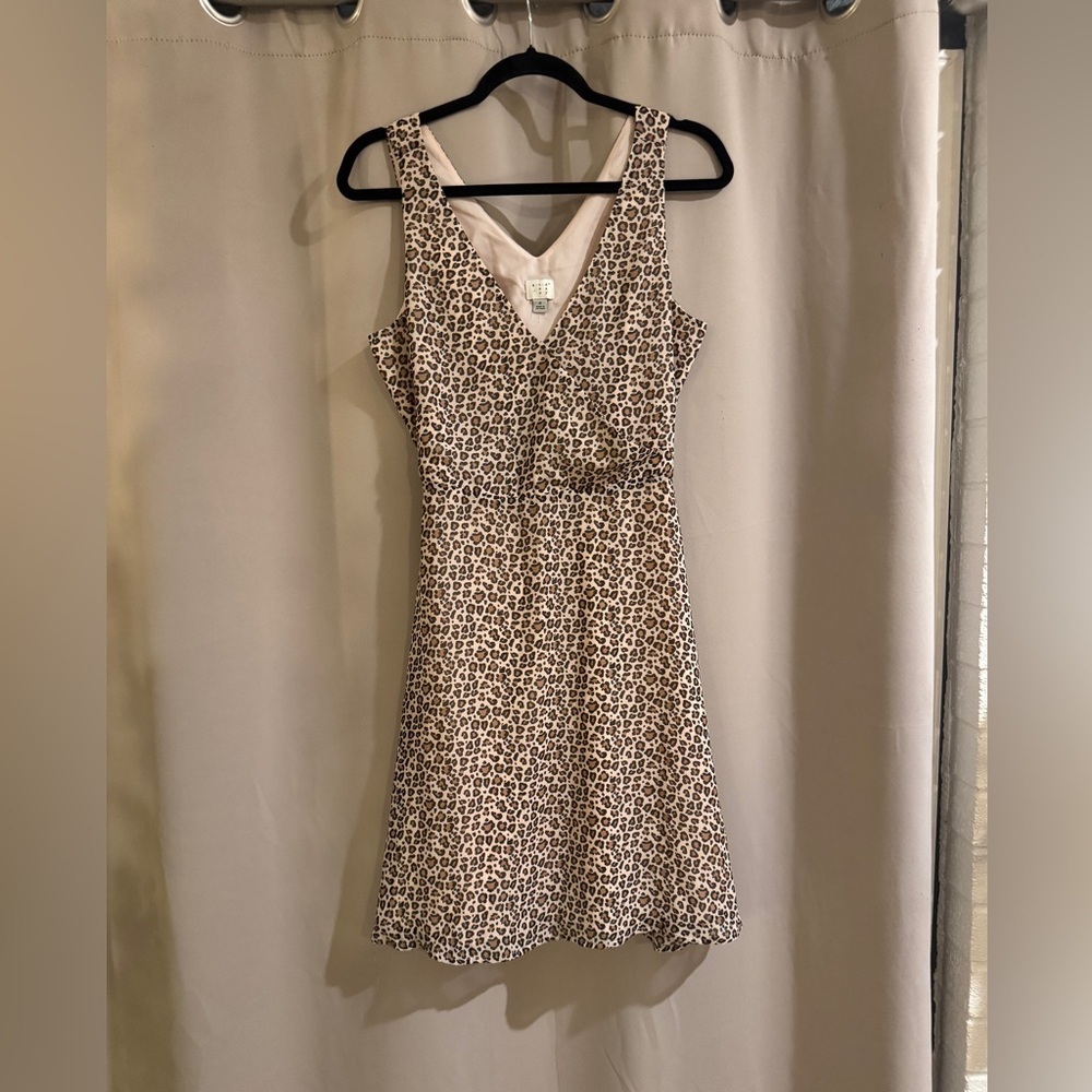 A New Day Leopard Print Sleeveless Dress